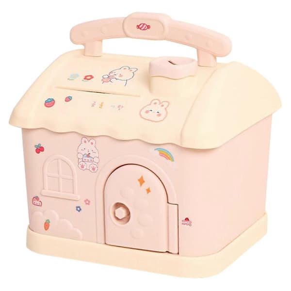 Söt tecknad spargris Pink
