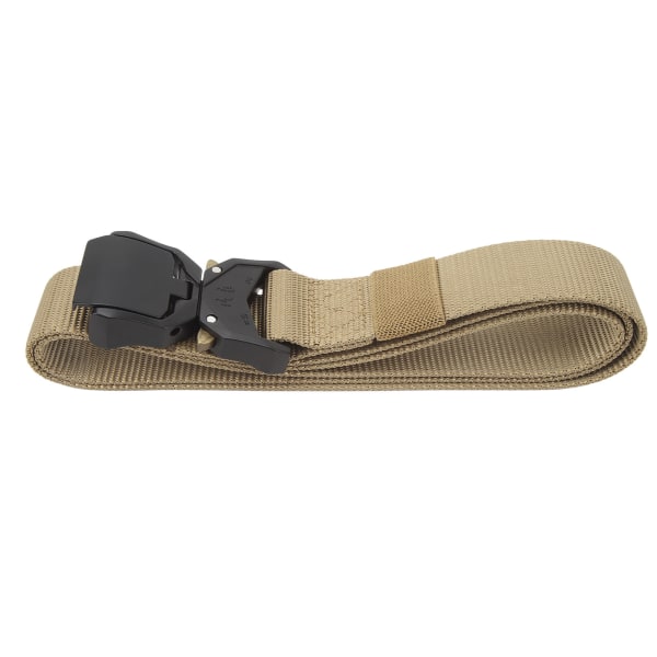 Justerbart Khaki Battle Bälte för män - Quick Release Spänne, Nylon, Andas - Perfekt för utomhusjakt