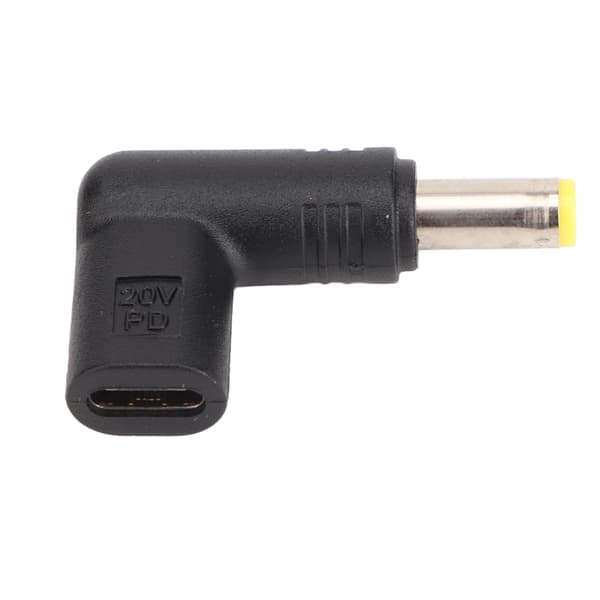 100W PD USB 3.1 Typ C Hon USB C till DC 18.5‑20V 5.5x1.7mm Adapter PD Emulator Trigger 90 Grader Vinklad