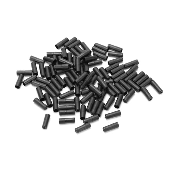 100 stk Bremskabelender Sort plastikhus Ferrule Cykelkabelendestykker til 5 mm diameter bremsekabelrør