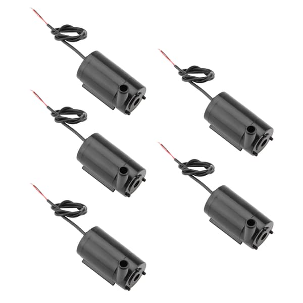 Mini Vattenpump Sänkbar Set för Fisktank Fontän Akvarium, 5 st
