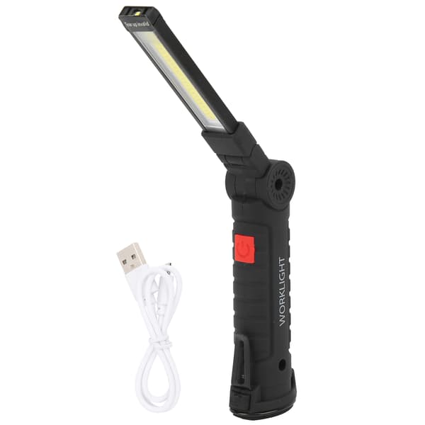 Rechargeable USB Flashlight Multifunctional Foldable Work Light COB LED Camping Flashlight