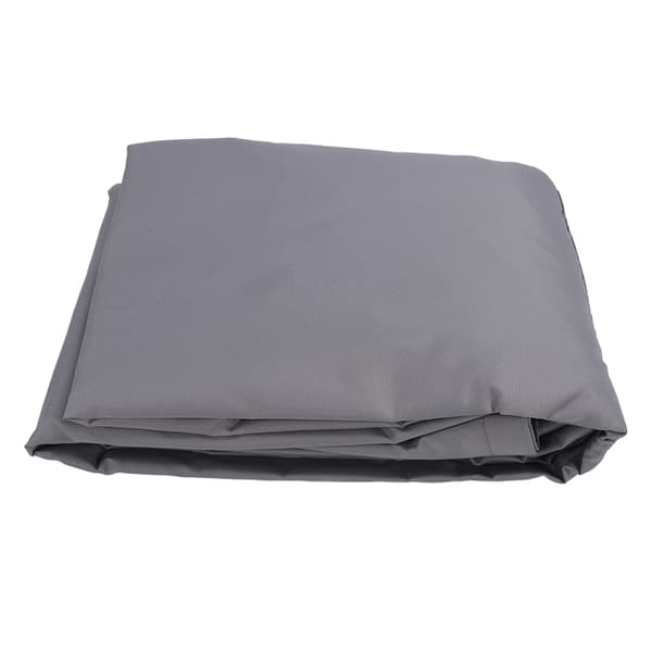 Triangle Sun Shade Sail UV Blocking Waterproof Stainless Steel D-Ring Canopy for Patio Grey Yard 5 X 5m