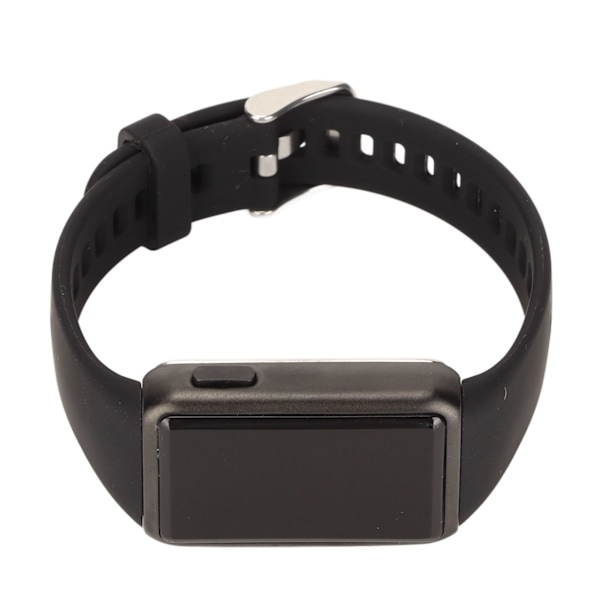 Smart Watch Legering Silikone Glas 210mah 30m Vandtæt LED Fitnessur til Familievenlige Kolleger Sort Rem Sort Skal