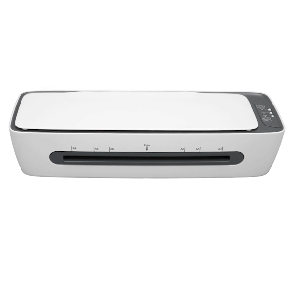 6 i 1 Termisk Laminator 1 min Rask Forvarming Varmt Kaldt System 9 tommers Laminator Maskin med Hjørnerunder for Skole Kontor EU-kontakt 220-240V
