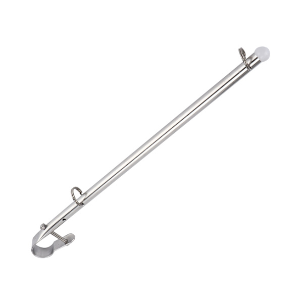 Bådflagstang i rustfrit stål - 40 cm/15,7 tommer, jernbanebeslag, skibsyacht
