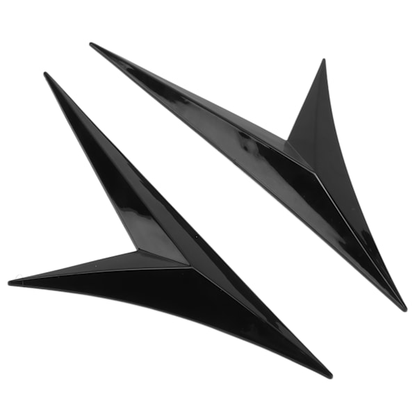Universal Gloss Black Gummi Stänkskärm Luftventil Trim Sticker