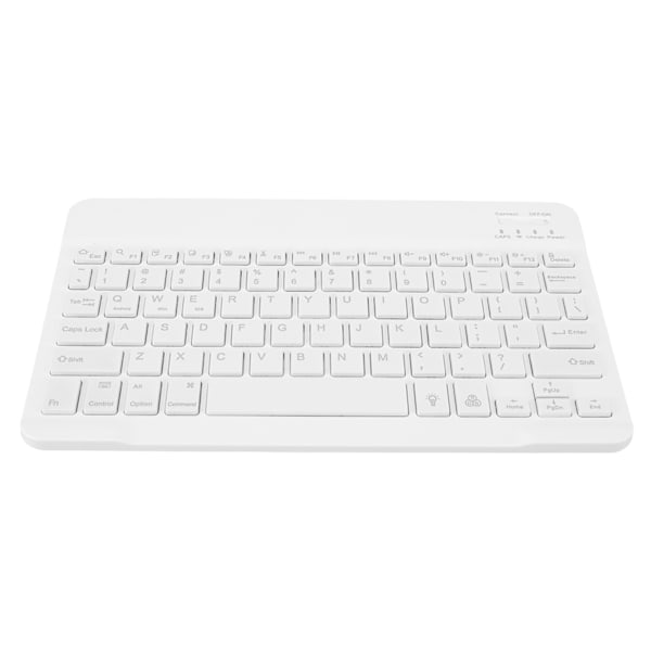 Mini Trådlöst Tangentbord Bärbart Mini Trådlöst RGB Bakgrundsbelyst Lätt Anslutning Bärbart Tangentbord för Telefon Surfplatta Laptop Vit