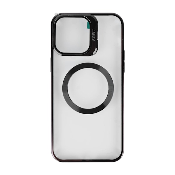 Svart Telefonfodral Plätering Magnetiskt Hårdfodral Mobiltelefon Skyddande Fodral för IPhone14 PRO MAX
