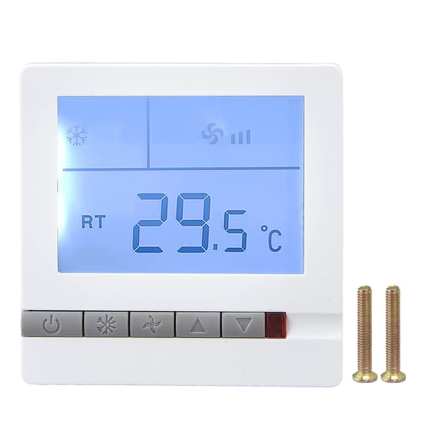 Smart Termostat Multifunktionell Luftkonditioneringskontroller med Ventilationsfunktion AC220V för Hotell Restaurang Hall