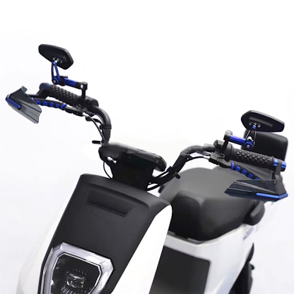 Höghållfast motorcykelhandskydd - slagtålig vindavvisare för motorcykel (blå)