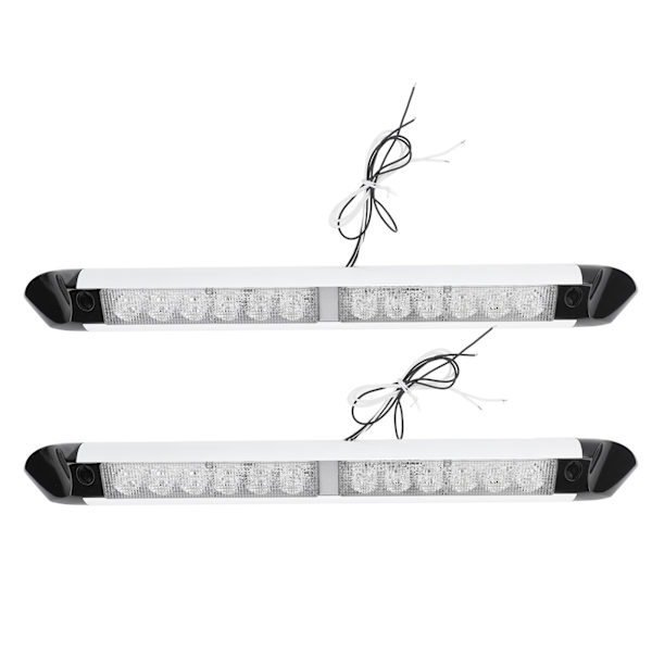 RV LED-markislampor - Energisparande exteriör Utility Light Strip Bar för lastbilar, husvagnar och släpvagnar (2 st)