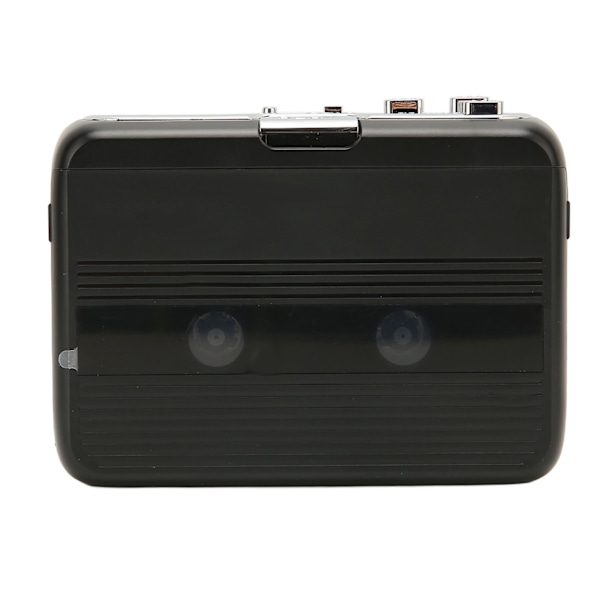 Bluetooth-kasettinauhuri Stereo Retro Auto Reverse Kannettava Langaton FM-nauhanauhuri kuulokkeilla matkoille, musta