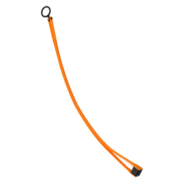 Flexible Cable Tie Double Circle Self-locking Plastic Cable Tie with Pull Ring for Outdoor Sports Equipment Orange