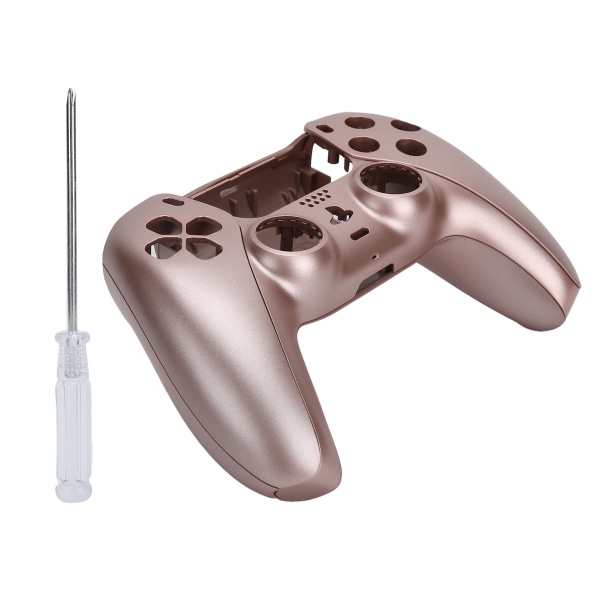 Spelkontrollhölje Case med skruvmejsel DIY-ersättning för PS5 GamepadRose Gold