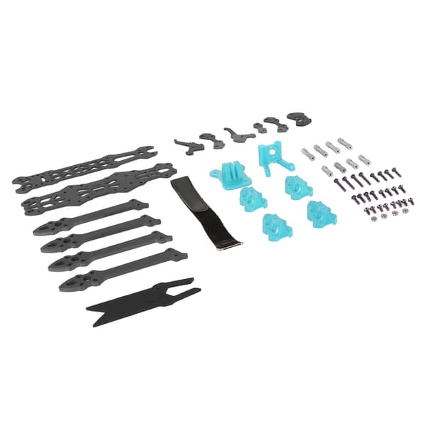 FPV Racing Drone Frame Professional 225mm Hjulbas Kolfiber Quadcopter Frame för RC Drone Tillbehör Blå