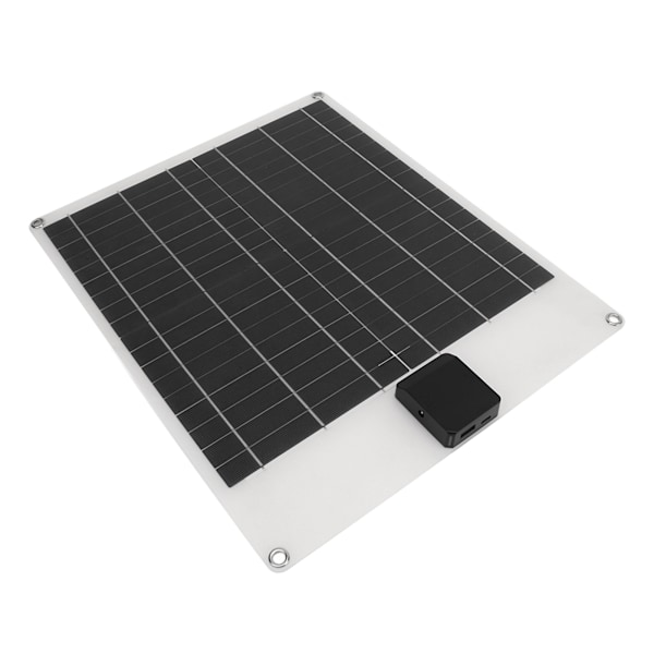 Aurinkopaneelilaturisarja autoon, veneeseen, perävaunuun ja asuntovaunuun - 20W monokristallinen kaksoislähtövirran generaattoripaneeli (5V/12V) - Valkoinen