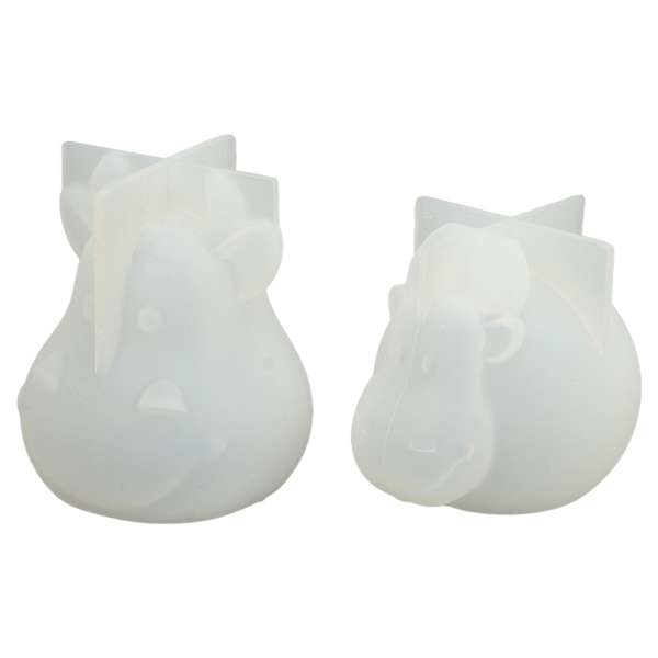 3D Cow Silicone Mould - Animal Cattle Epoxy DIY Silikonform