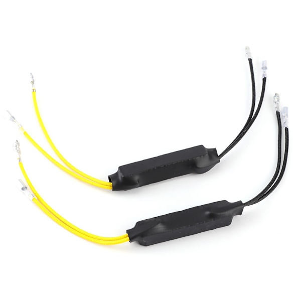 2 st DC12V 21W LED Motorcykel Dekoder Felfri Lastmotstånd för Blinkers