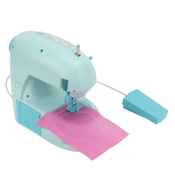 Mini Sewing Machine for Kids Beginners Sewing Toy Kit Small Appliances Early Education Side Button Toy