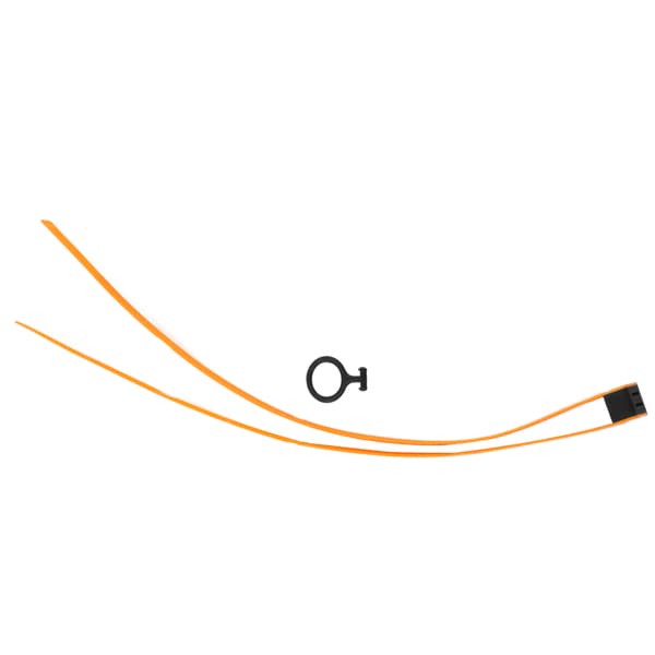 Flexible Cable Tie Double Circle Self-locking Plastic Cable Tie with Pull Ring for Outdoor Sports Equipment Orange