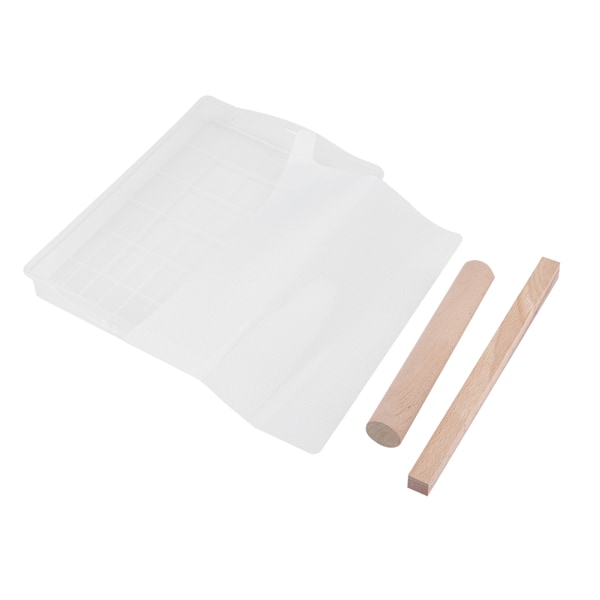 Silicone Nougat Mold Set with Nonstick Mat and Wooden Rolling Pin