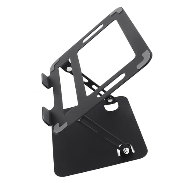 Fällbart Laptopställ Höjdjusterbart Kolstål Notebook Riser Hållare Laptop Riser för Skrivbord Svart