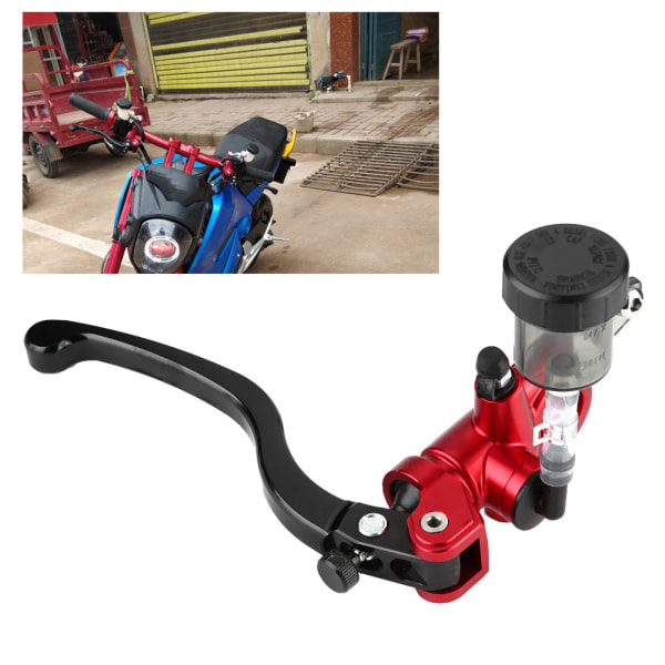 Motorsykkel hydraulisk clutchhendel Hovedsylinderbremsepumpe (rød)