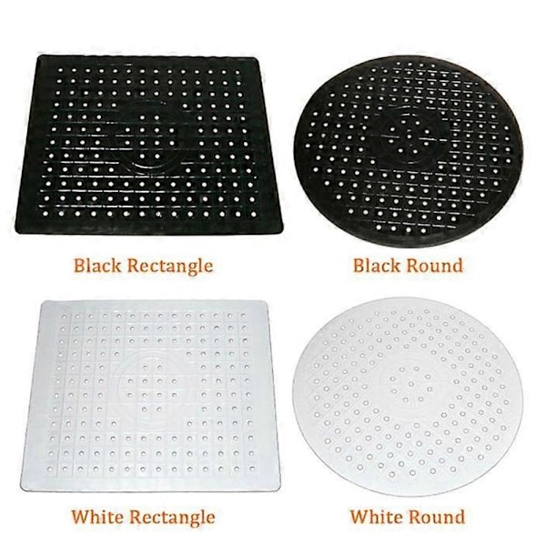 Snabb Avrinning för Halkfritt Köksbord Mjukt Gummi Diskho Matta Torkställ Värmeisolering white Rectangular