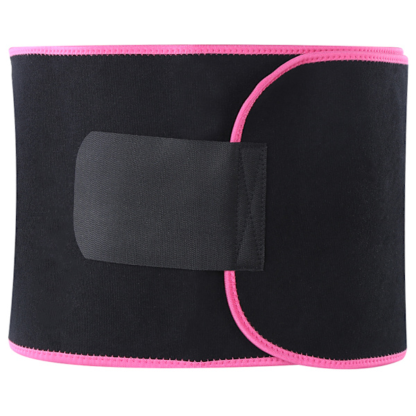 Fitness Slimmande Midjeformare Kroppsstöd Midjetränare Justerbart Midjebälte för Sport L: 25x130cm/9.8x51.2in Rosa