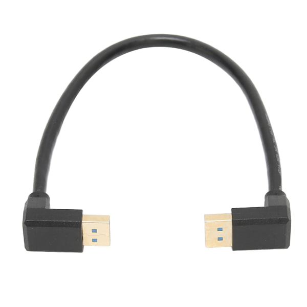 DisplayPort 1.4 Kabel 8K/60Hz 90 Grader Vinklet Hann til Hann 32.4Gbps Høyhastighets Sikker Stabil Rett Vinkel DisplayPort