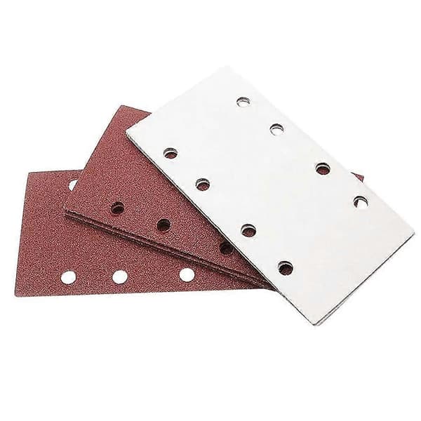 【DT】10 st 93x185mm Slippapper 8 Hål Loop Slippapper Stansad 400 Korn Passar Rektangulär Orbitalslip 60 Grit
