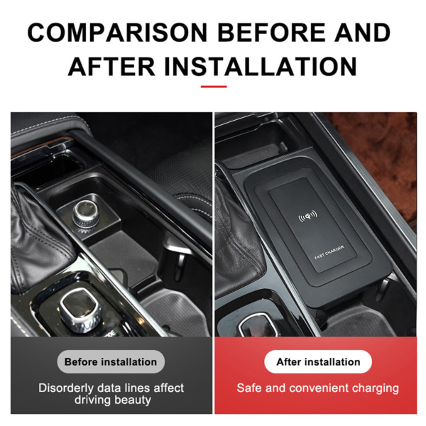 Trådløs lader for S60/V60/XC60/S90/V90/XC90 - Rask og praktisk lading