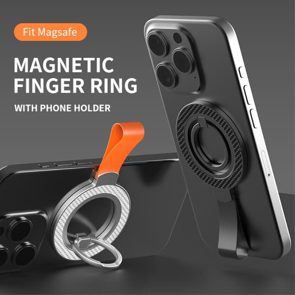 MagSafe Magnetisk Ringholder/Stativ Sort 65