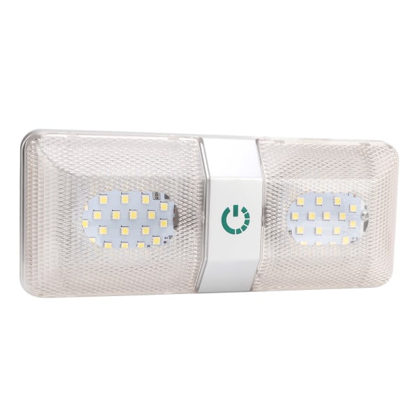 48 LED RV-tak dobbel leselampe - Vanntett og justerbar for bobiler og tilhengere