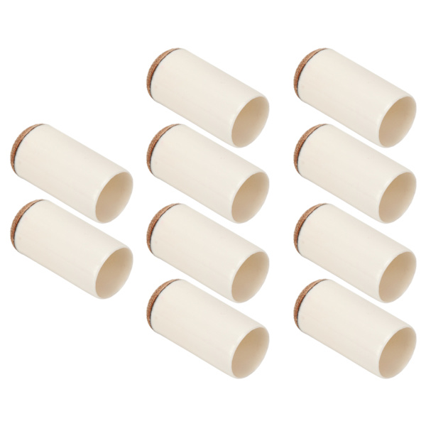 Pool Cue Tip Cover - 10 kpl - Ruskea - Vahva suoja - Kestävä - Kompakti ja kevyt - Biljardi-kepin pääsuoja poolin ystäville - 12mm/0.5in