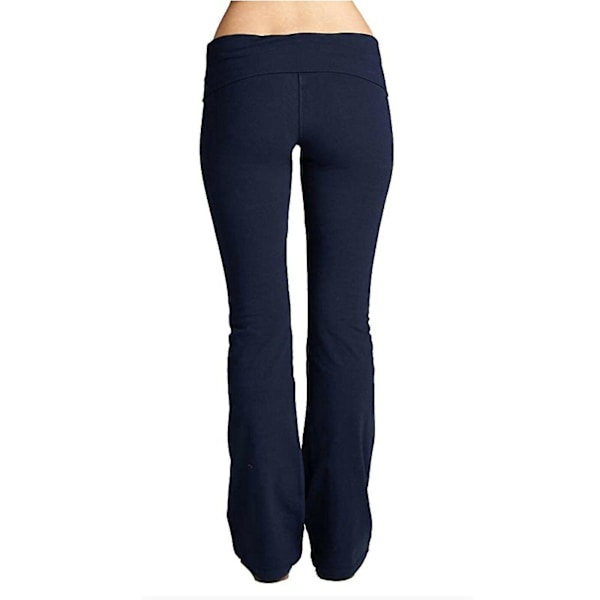 Stretchy Yoga Leggings for Women - Perfekt for Fitness, Løping og Treningsøkter på Gym S Navy blue