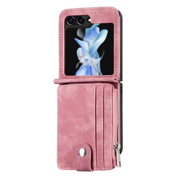 Galaxy Z Flip 5 5G - 2 in 1 Plånboksfodral med kortfack Rosa