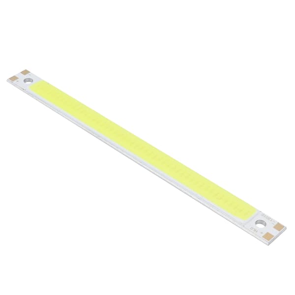 LED Lys Chip Panel 3000‑6500K/12‑14V 10W Integreret COB Lys Kilde 1000lm 120x10mm Ren Hvid
