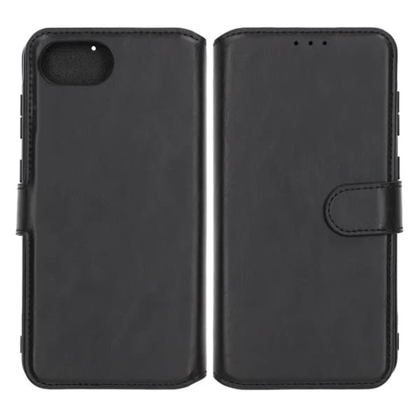 Rvelon Pung Etui Magnet til iPhone 16e og 17e - Sort[SZ] 2 PU Leather