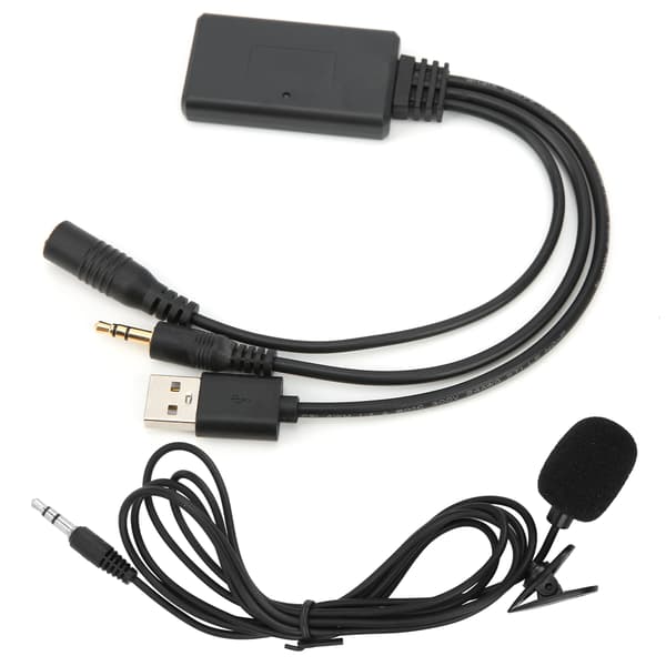 Bluetooth 5.0 AUX-kabeladapter med mikrofon til håndfri opkald - erstatning til Ford Focus/Mondeo