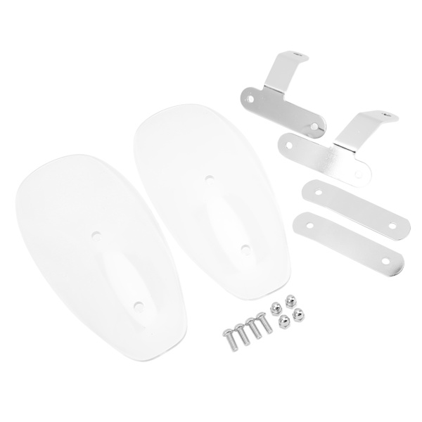 Motorcykel Handguard Wind Cold Shield Protector - 2st, Transparent