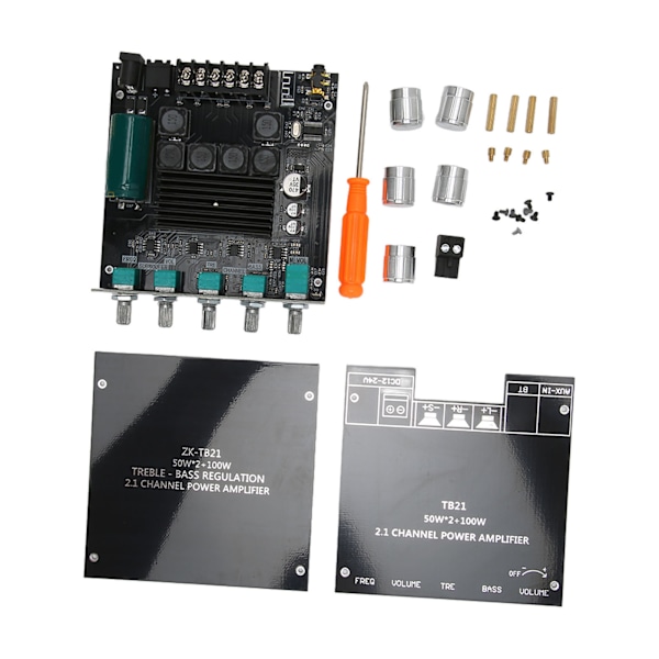 BT Digitalförstärkarkort 2.1 Kanaler 50W 100W Trådlös Subwoofer Amp-modul för högtalare