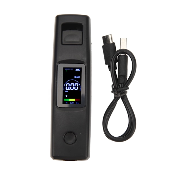 Bærbar Alkoholtester med LED-skærm - Præcis Alkoholtester til Sikker Kørsel