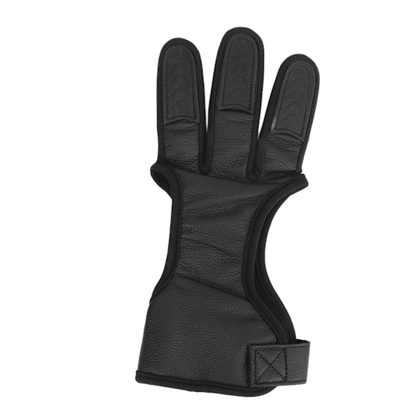 Bueskydningshandsker til Recurve Compound Bow - Hjortelæder, 3 Finger, Beskyttelseshandske