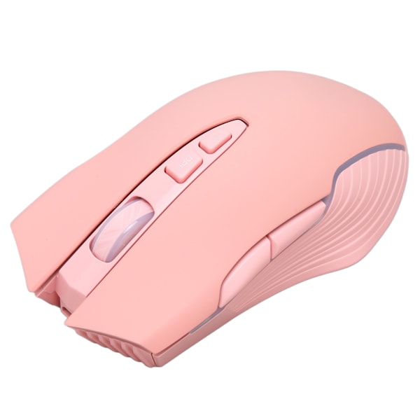 Trådløs Mus 2.4G Oppladbar USB RGB Profesjonell Optisk Sensor Gaming Mekanisk Mus Rosa