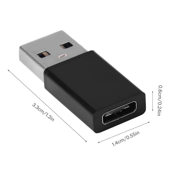 USB 3.0 A hane till USB-C 3.1 typ C hona adapter - 2-pack