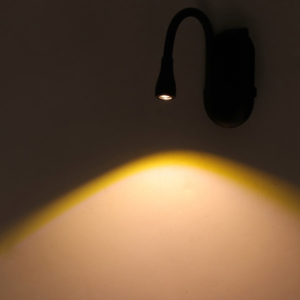 Bokläslampa USB Laddningsbar 3 Färger Ljusstyrka Justerbar Flexibel Klämma På Boklampa Bok Nattlampa Svart