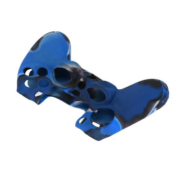 Silikone Cover med Skridsikker Beskyttende Greb til PS4 Controller (Camouflage Blå til PS4 Silikone Sleeve Thumb Grips)