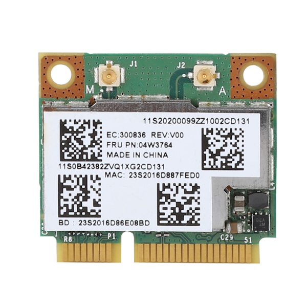 Dual Band Mini PCI-E Netværkskort til Lenovo PC - BCM943228HMB 300M - 04W3746